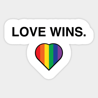 Love Wins Pro Gay Marriage Shirt Sticker